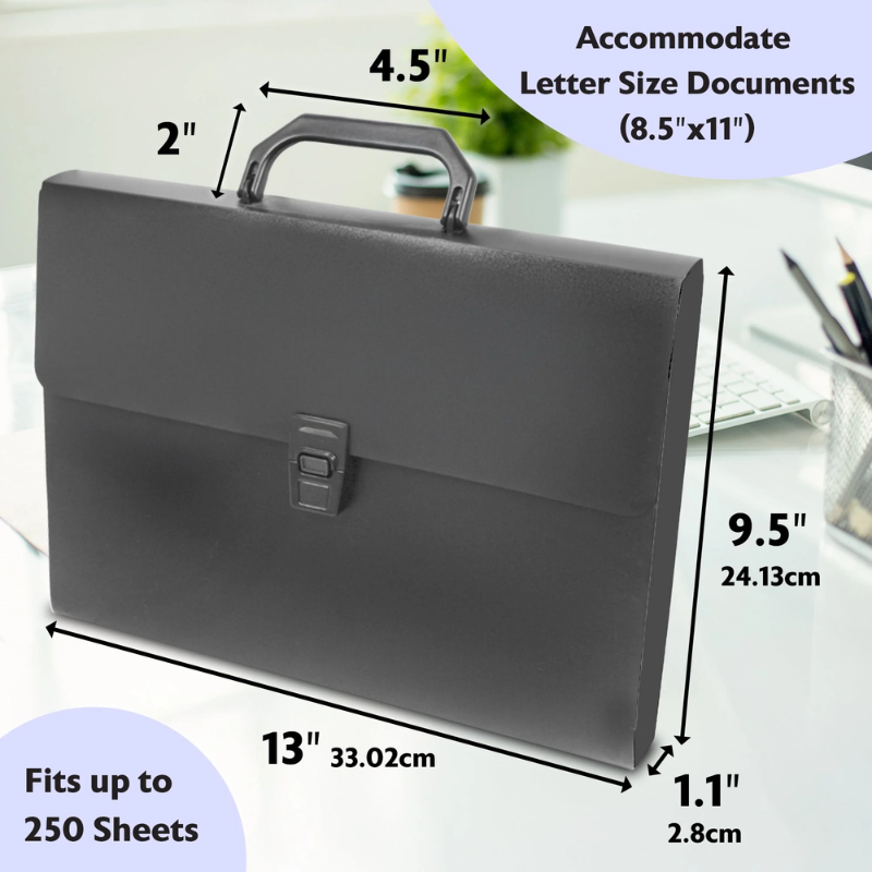 BAZIC Letter Size Document Case w/ Handle