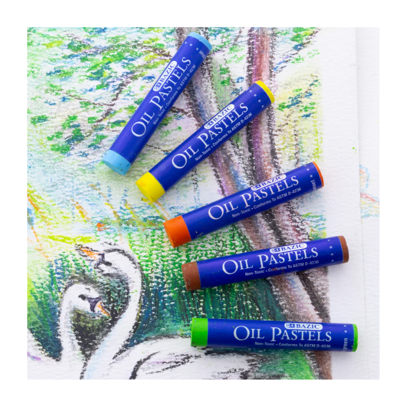 BAZIC Oil Pastels (25/Pack)