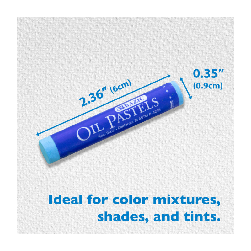 BAZIC Oil Pastels (50/Pack)