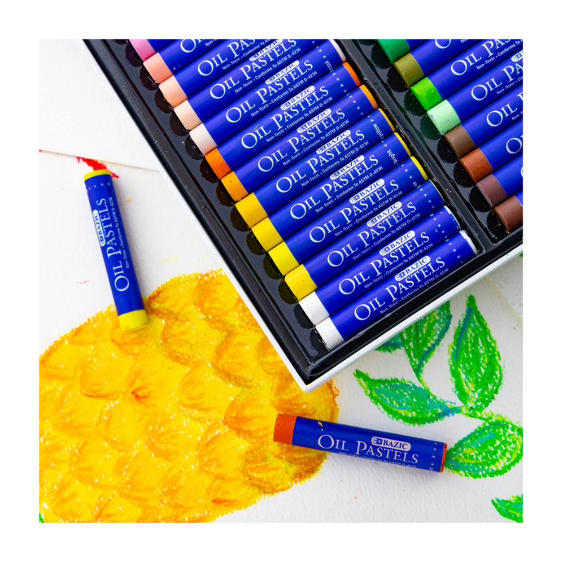 BAZIC Oil Pastels (50/Pack)
