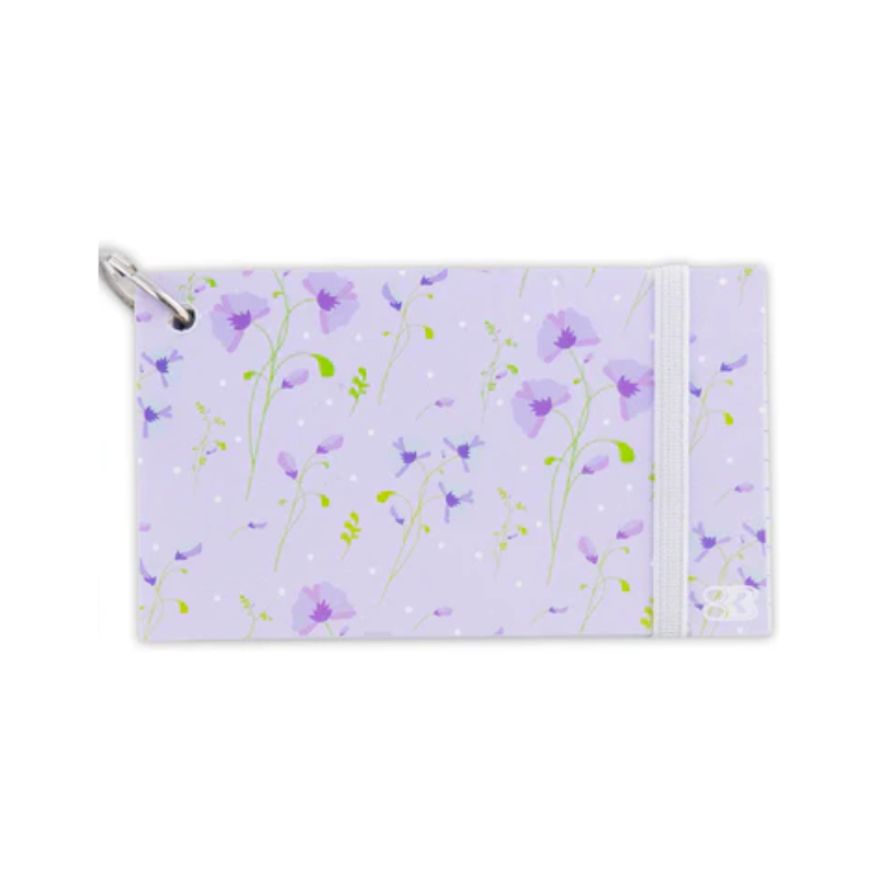 BAZIC 3" x 5" Ruled White Index Card w/ Poly Fashion Cover & Ring (100 Sheets)
