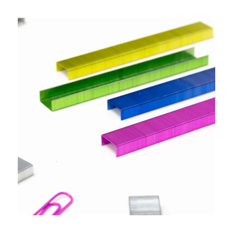 BAZIC Coloured Metallic Standard Staples (3000/Box)