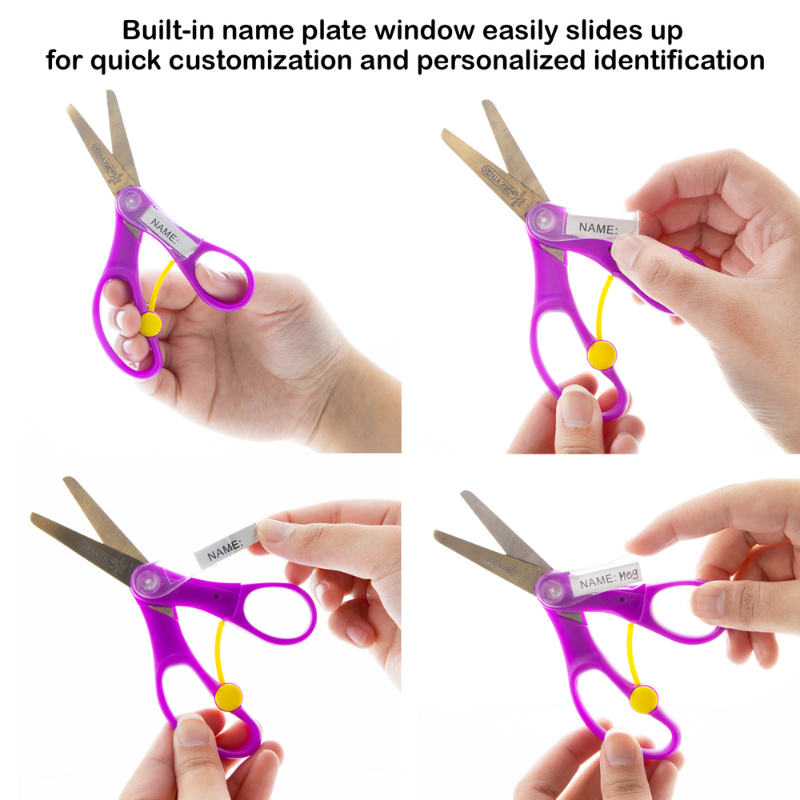 BAZIC 5" Blunt Tip School Scissors With Name Tag