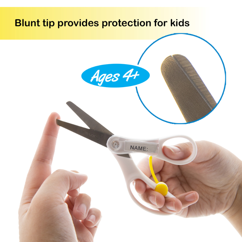 BAZIC 5" Blunt Tip School Scissors With Name Tag