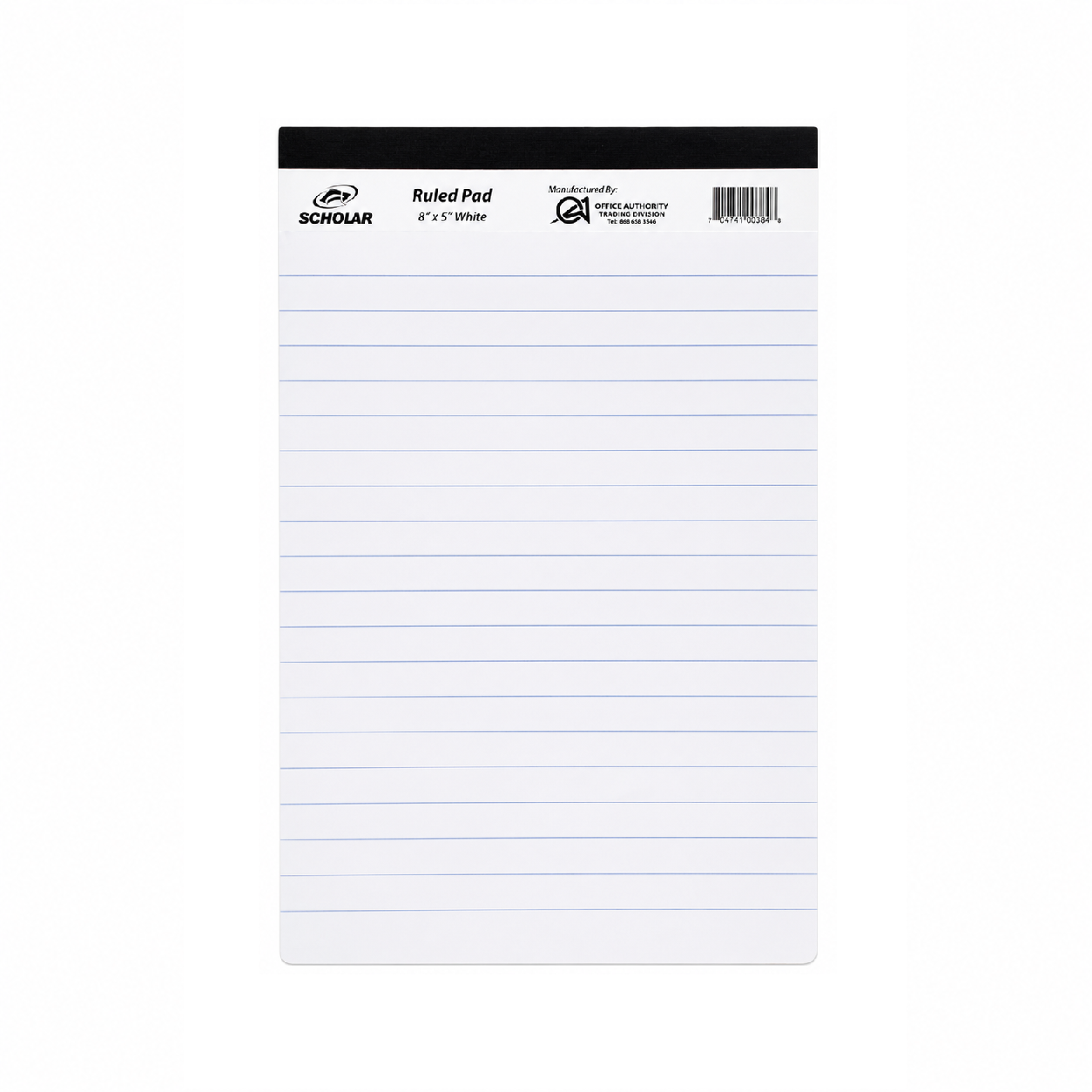 White Ruled Pad - 5" x 8"