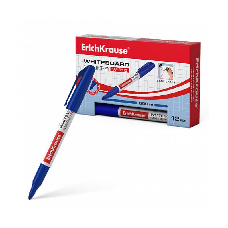Erich Krause W-110 Whiteboard Marker - Blue