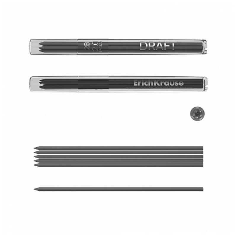 Erich Krause 2.0mm 2B Mechanical Pencil Lead
