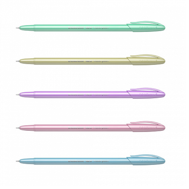 Erich Krause Neo 0.7mm Pastel Super Glide Ballpoint Pen (4/Pack)