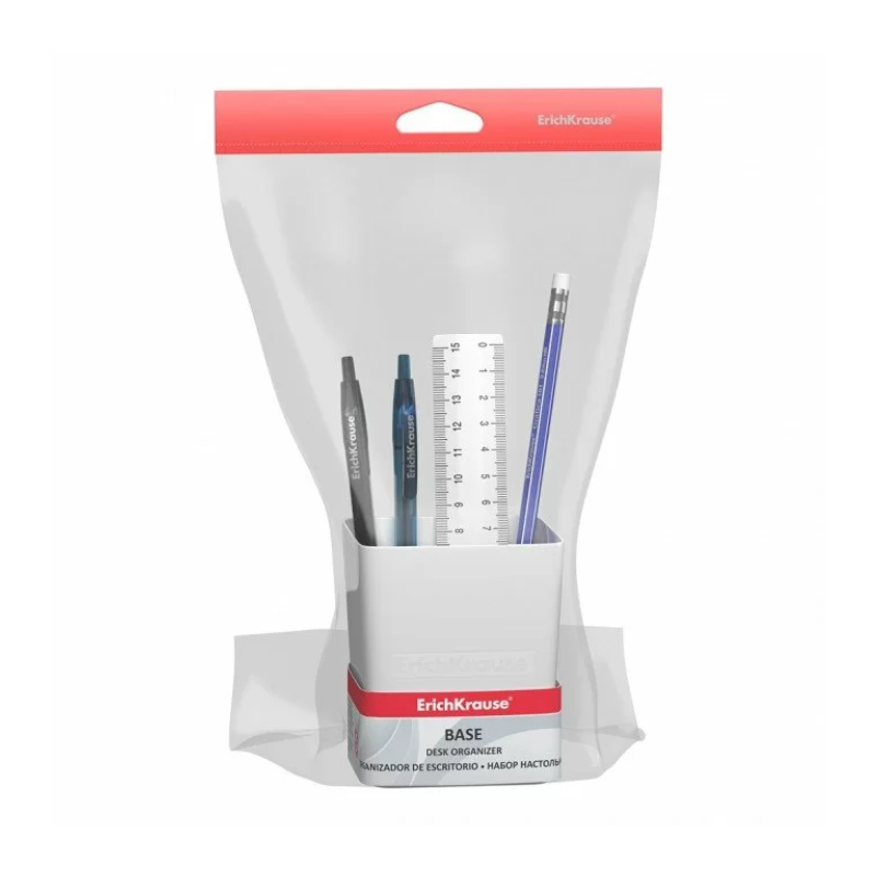 Erich Krause Base Pen Holder Set - White