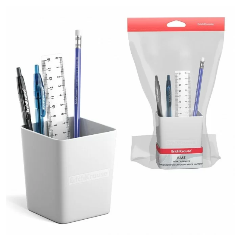 Erich Krause Base Pen Holder Set - White