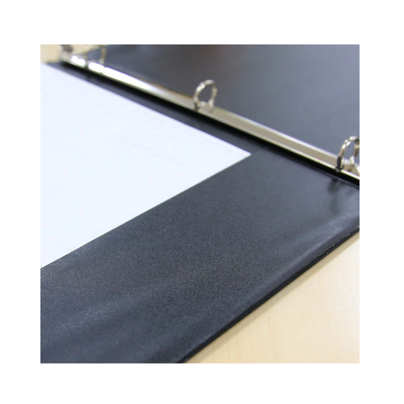 BAZIC 1/2" 3-Ring View Binder w/ 2-Pockets - Black