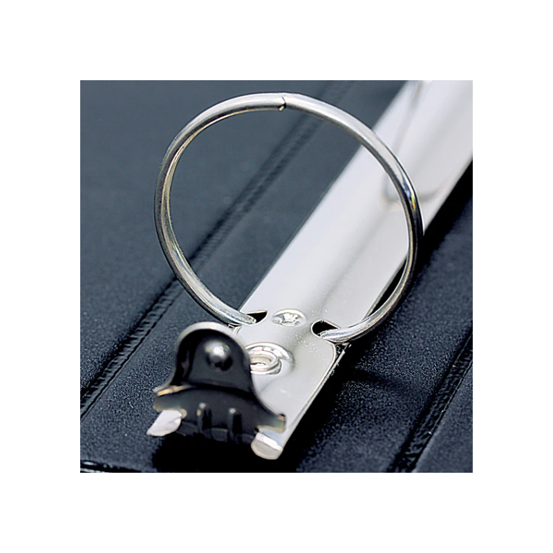 BAZIC 1/2" 3-Ring View Binder w/ 2-Pockets - Black