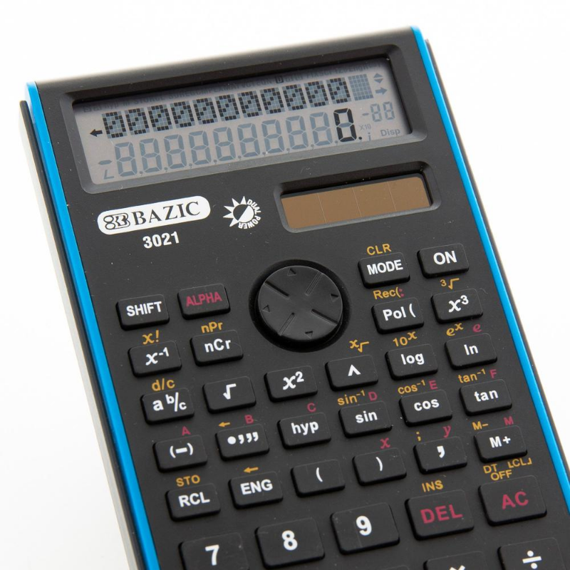 BAZIC 240 Function Coloured Scientific Calculator w/ Slide-On Case