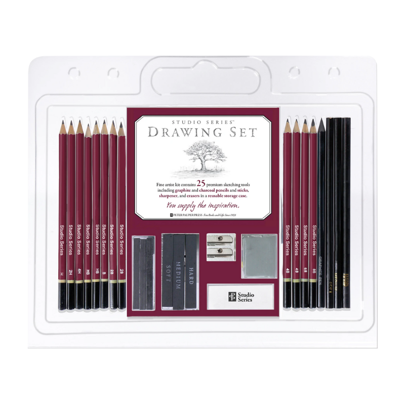 Peter Pauper Studio Series 26pc Sketch & Drawing Pencil Set