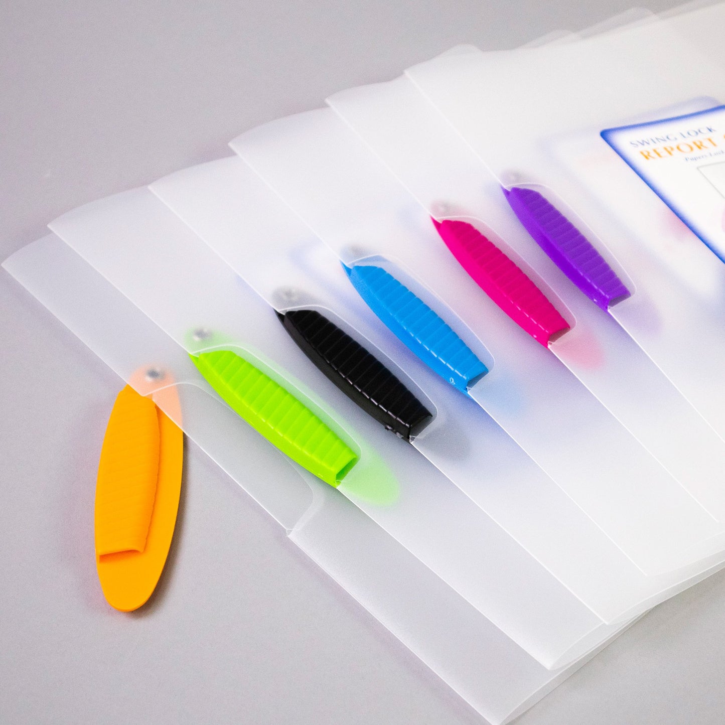 BAZIC Translucent Swing Lock Report Cover