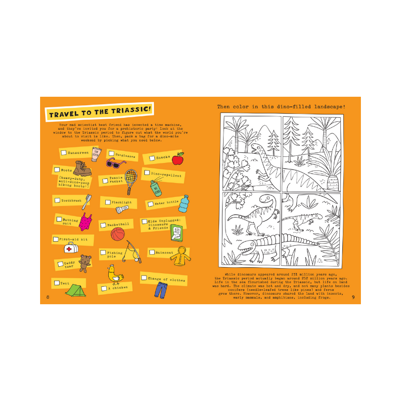 Peter Pauper Kids Unplugged Dinosaurs & Friends Activity Book