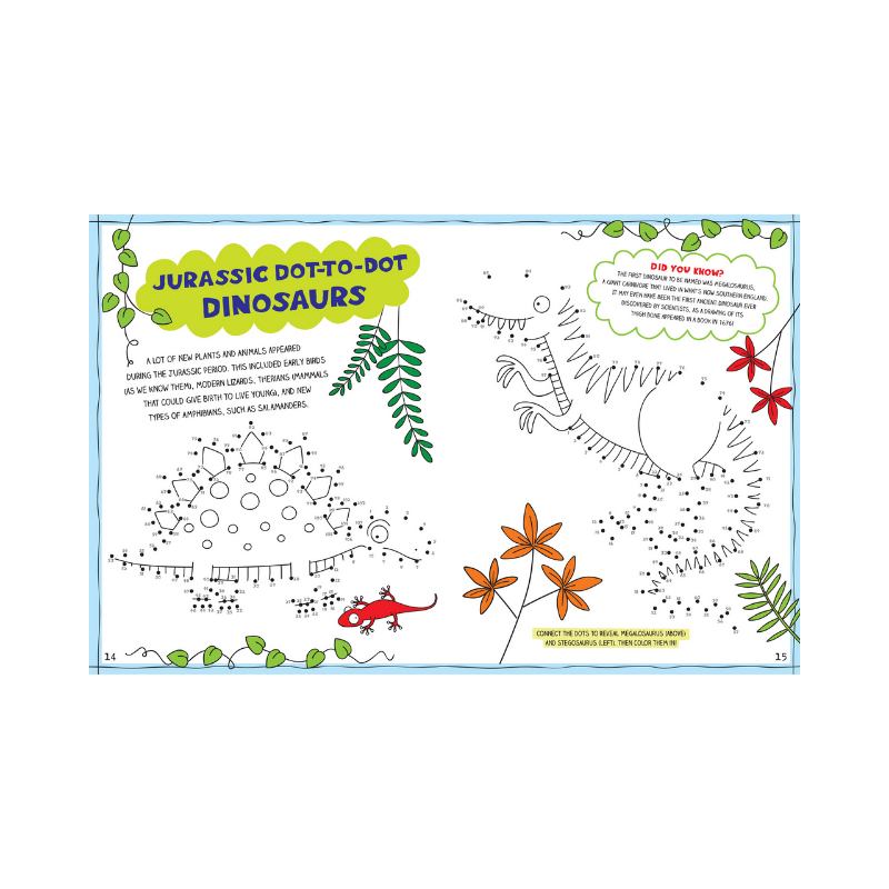 Peter Pauper Kids Unplugged Dinosaurs & Friends Activity Book