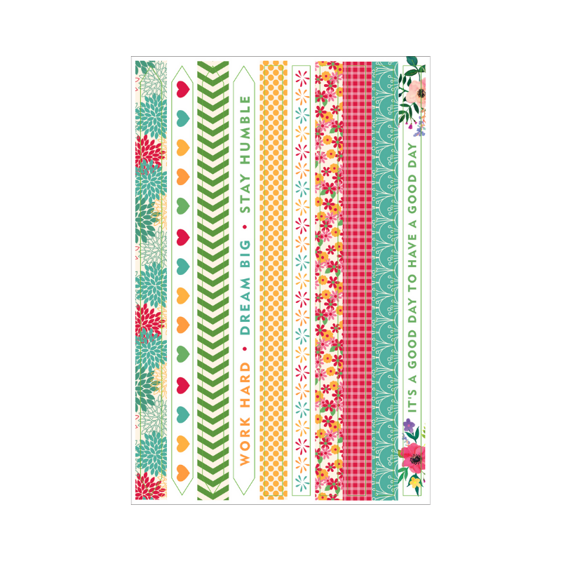 Peter Pauper Essentials Borders & Frames Planner Stickers