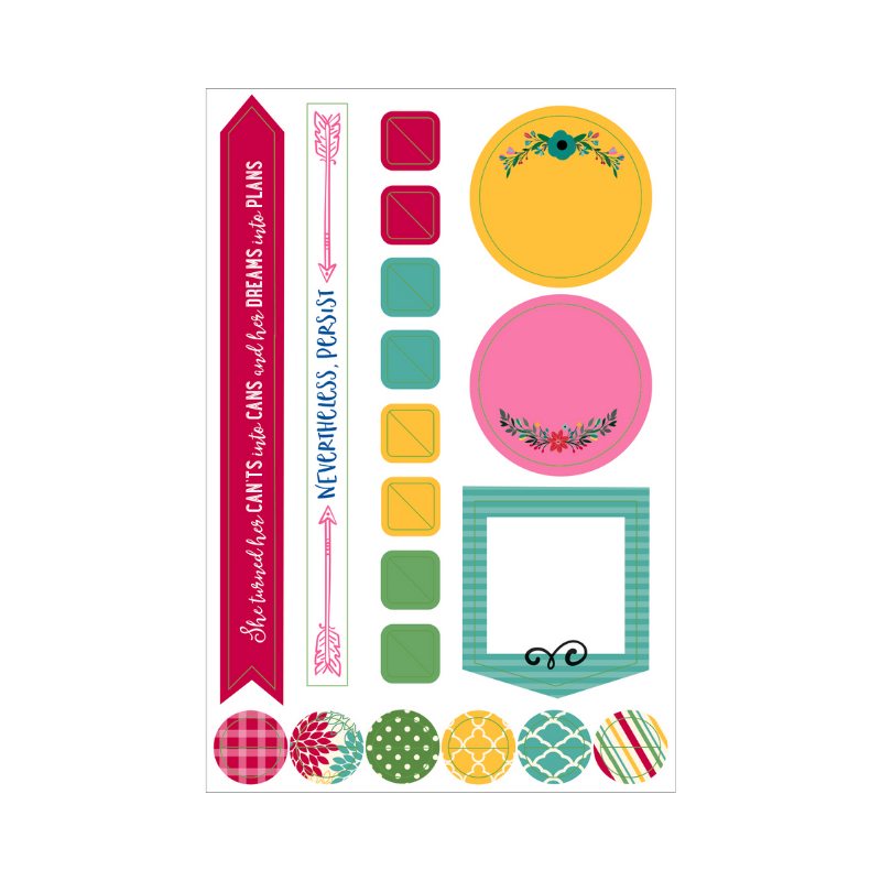 Peter Pauper Essentials Borders & Frames Planner Stickers