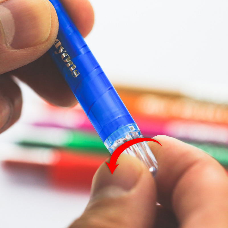BAZIC Mini Propelling Crayons (10/Pack)