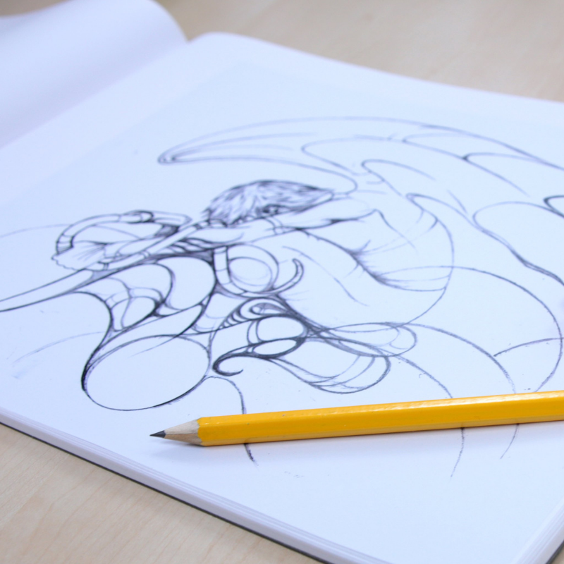 BAZIC 9" X 12" Premium Sketch Pad (40 Sheets)