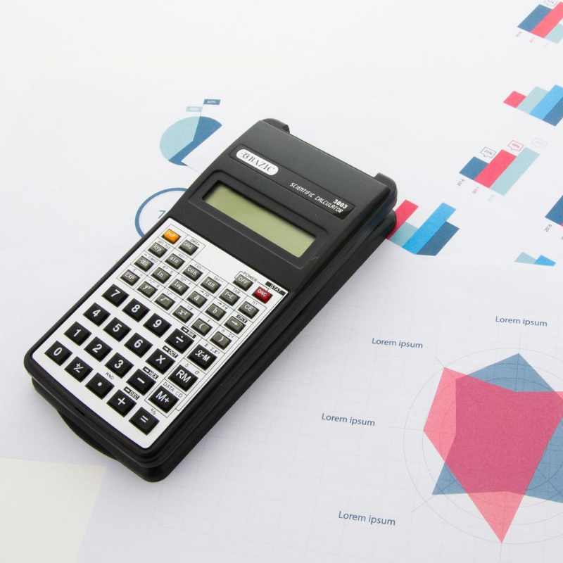 BAZIC 56 Function Scientific Calculator w/ Flip Cover