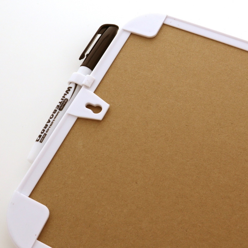 BAZIC 8.5" X 11" Dry Erase / Cork Combo Board w/ Marker