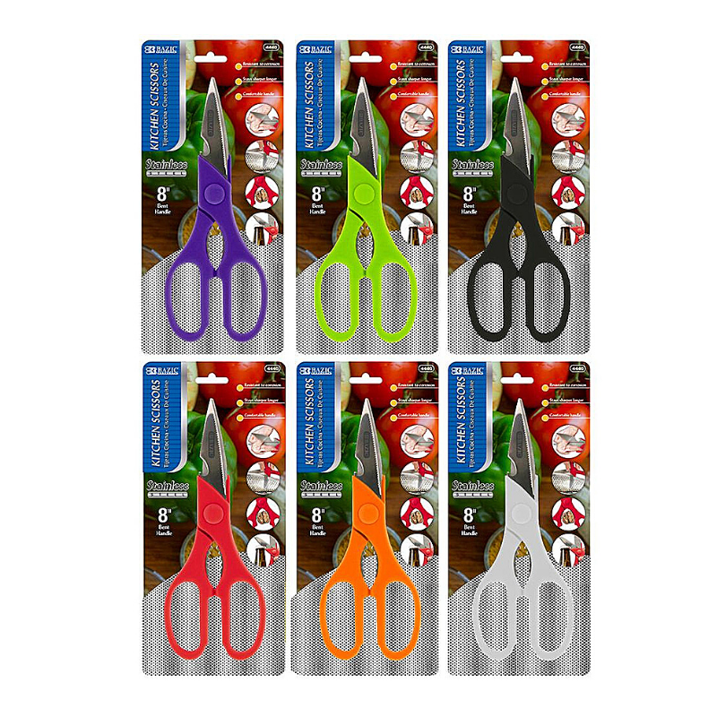 BAZIC 8" Kitchen Stainless Steel Scissors