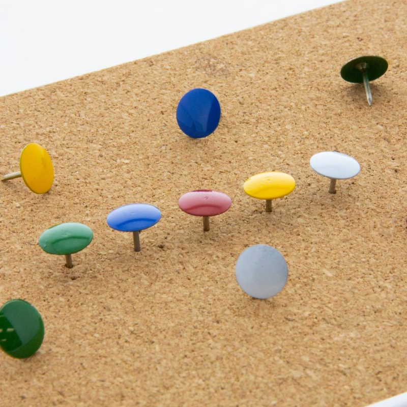 BAZIC Assorted Color Thumb Tack (200/Pack)
