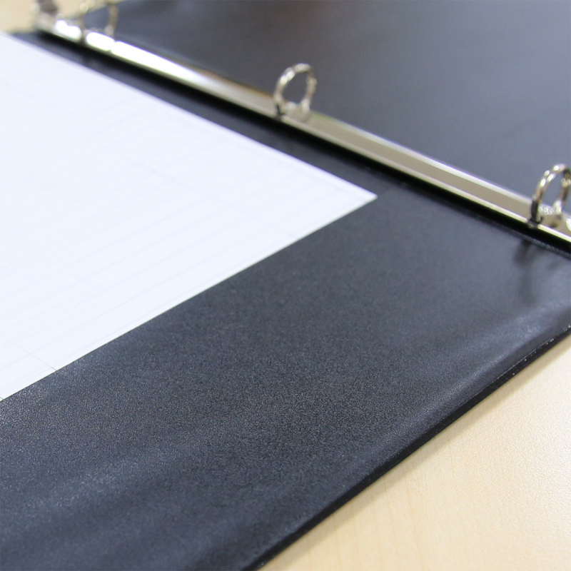 BAZIC 1.5" 3-Ring Binder w/ 2-Pockets - Black