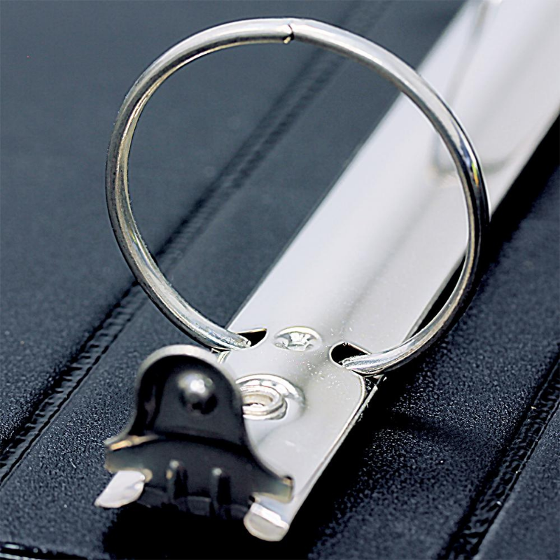 BAZIC 1.5" 3-Ring Binder w/ 2-Pockets - Black