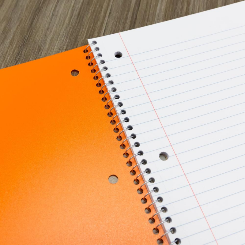 BAZIC College Ruled 70 Sheets 1-Subject Poly Cover Spiral Notebook