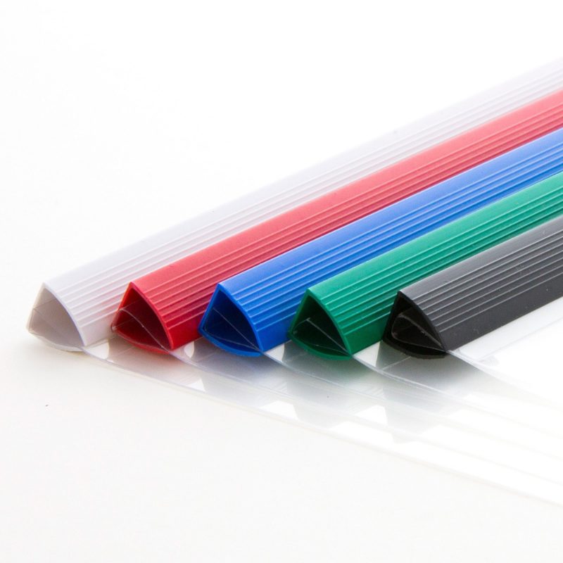 BAZIC Clear Front Report Covers w/ Sliding Bar (3/Pack)