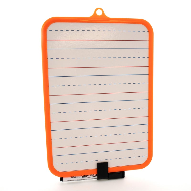 BAZIC 7.4" X 10.3" Double Sided Dry Erase Learning Board w/ Marker