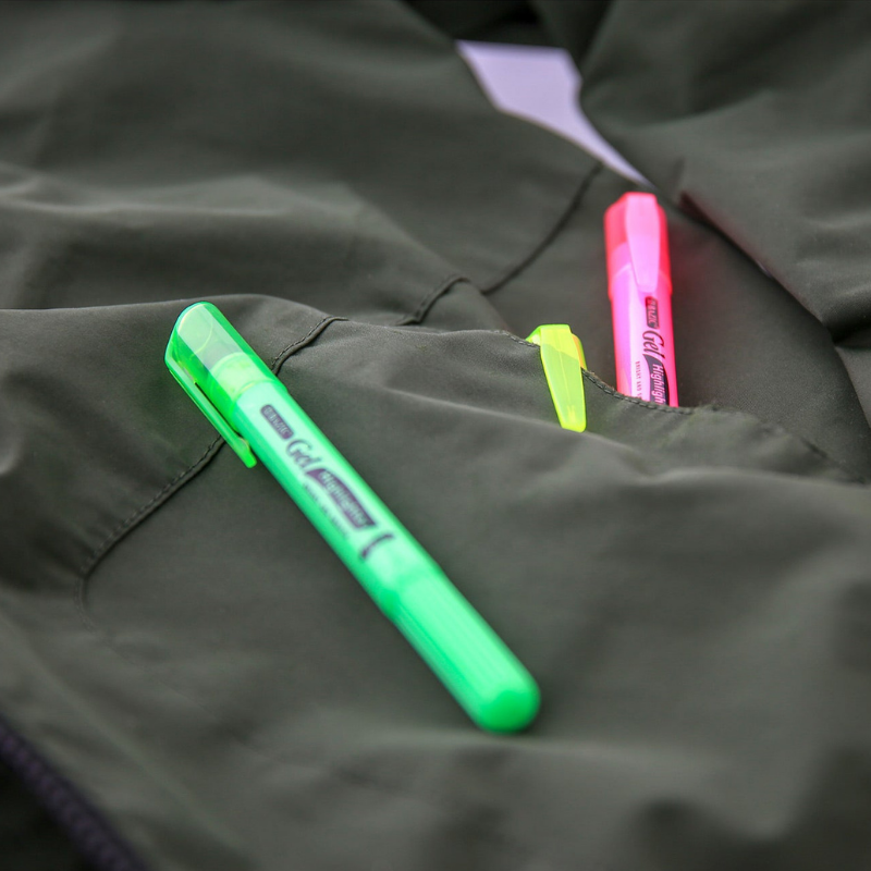 BAZIC 5 Colour Gel Fluorescent Highlighter