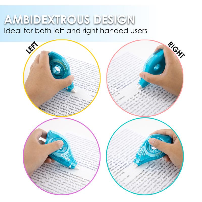 BAZIC 5mm x 394" Jumbo Correction Tape w/ Two Way Applicator