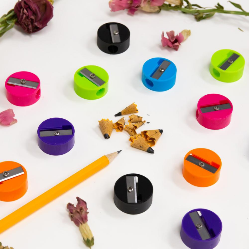 BAZIC Round Pencil Sharpener (12/Pack)