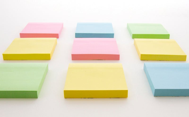 BAZIC 100 Sheets 3" x 3" Stick On Notes