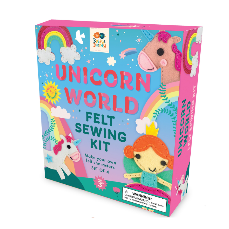 Buddy & Barney Felt Sewing Kit - Unicorn World
