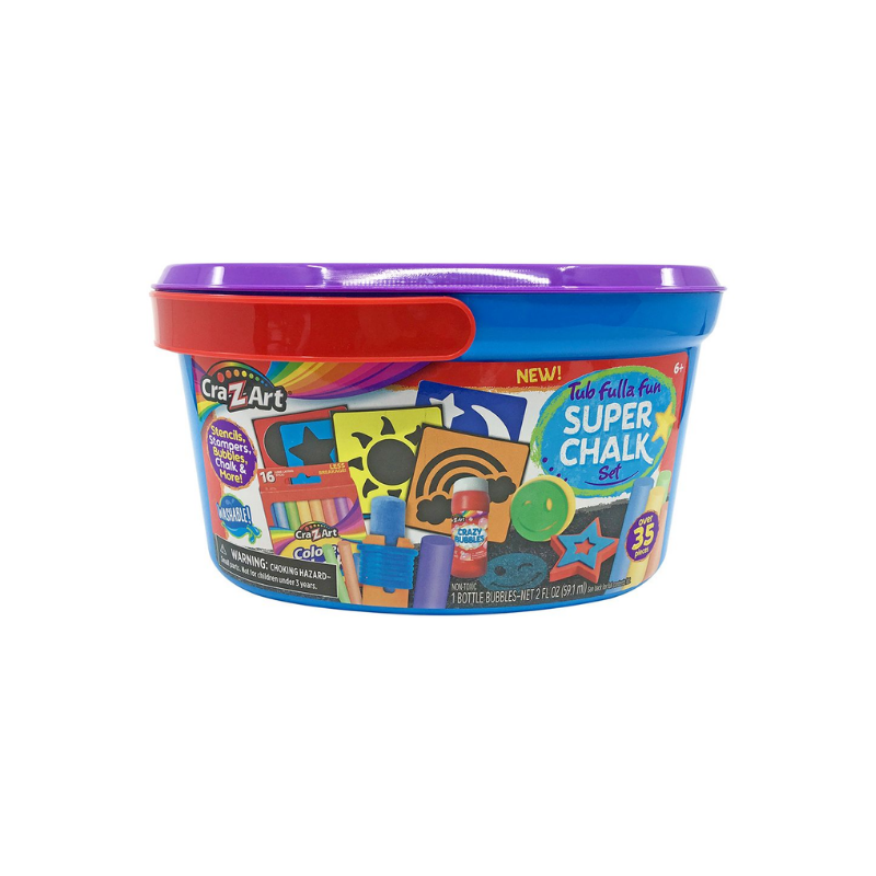 Cra-Z-Art Fulla Fun Super Sidewalk Chalk Bucket