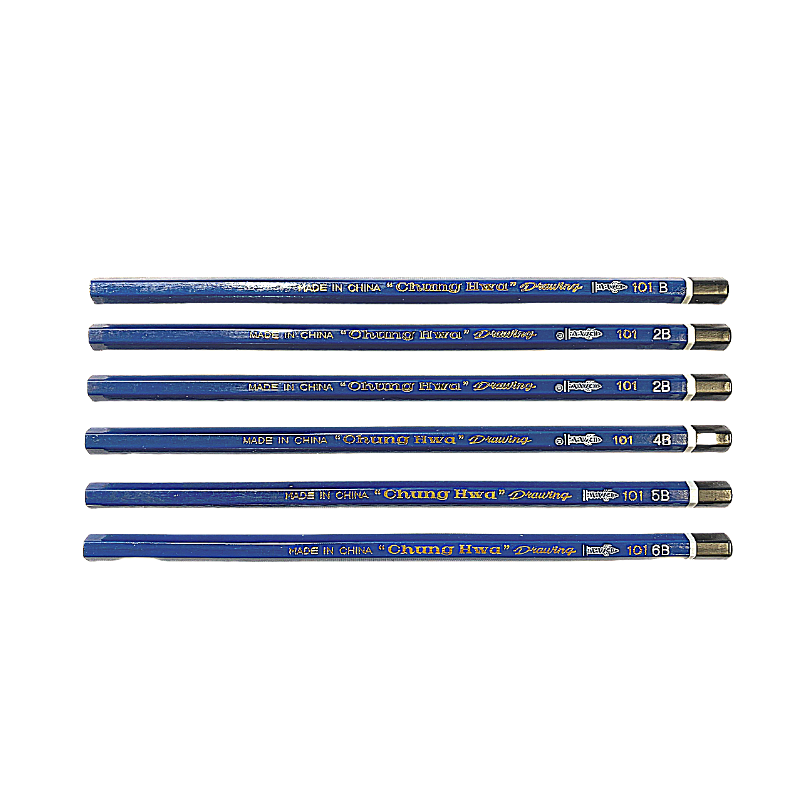 Drawing Pencils - B, 2B, 3B, 4B, 5B, 6B