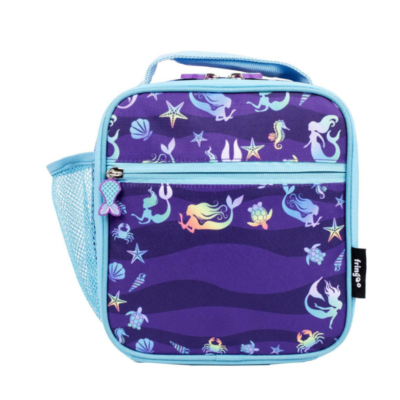 Fringoo Lunch Bag - Purple Mermaids - (Not Personalised)