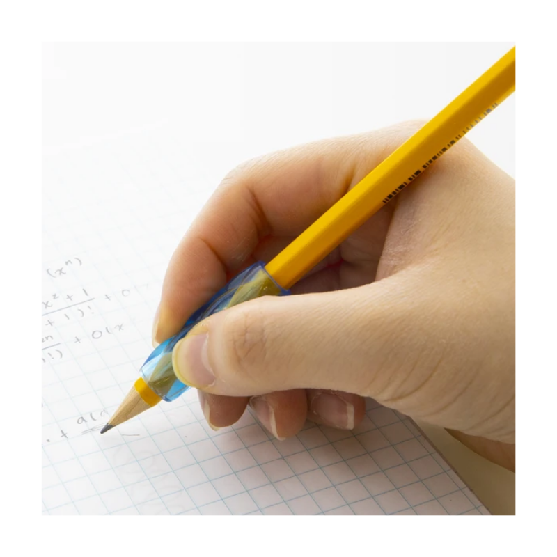 BAZIC Assorted Colour & Shape Gel Pencil / Pen Grip (8/Pack)