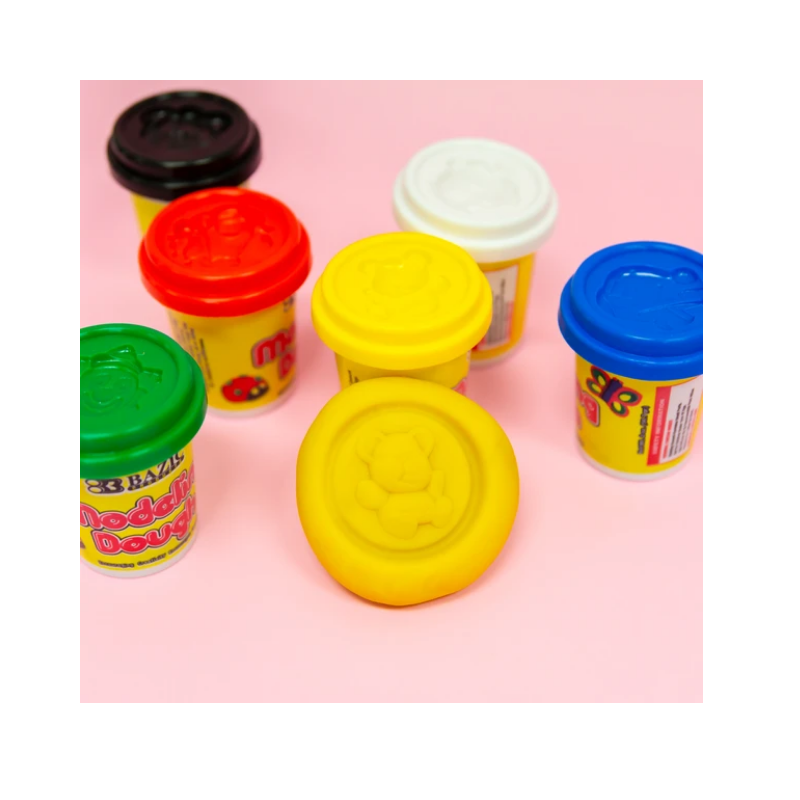 BAZIC 2oz Multicolour Modeling Dough (4/Pack)