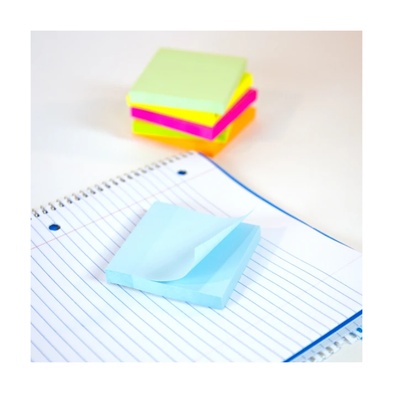 BAZIC 100 Sheets 3" X 3" Stick On Notes (12/Pack)