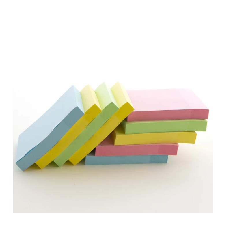 BAZIC 100 Sheets 3" X 3" Stick On Notes (12/Pack)