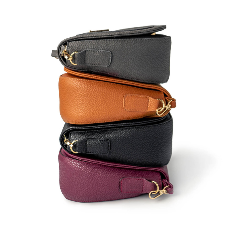 Kedzie Camden Vegan Leather Mini Messenger Handbag