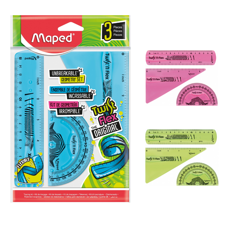 Maped Twist N Flex 3pc Geometry Set