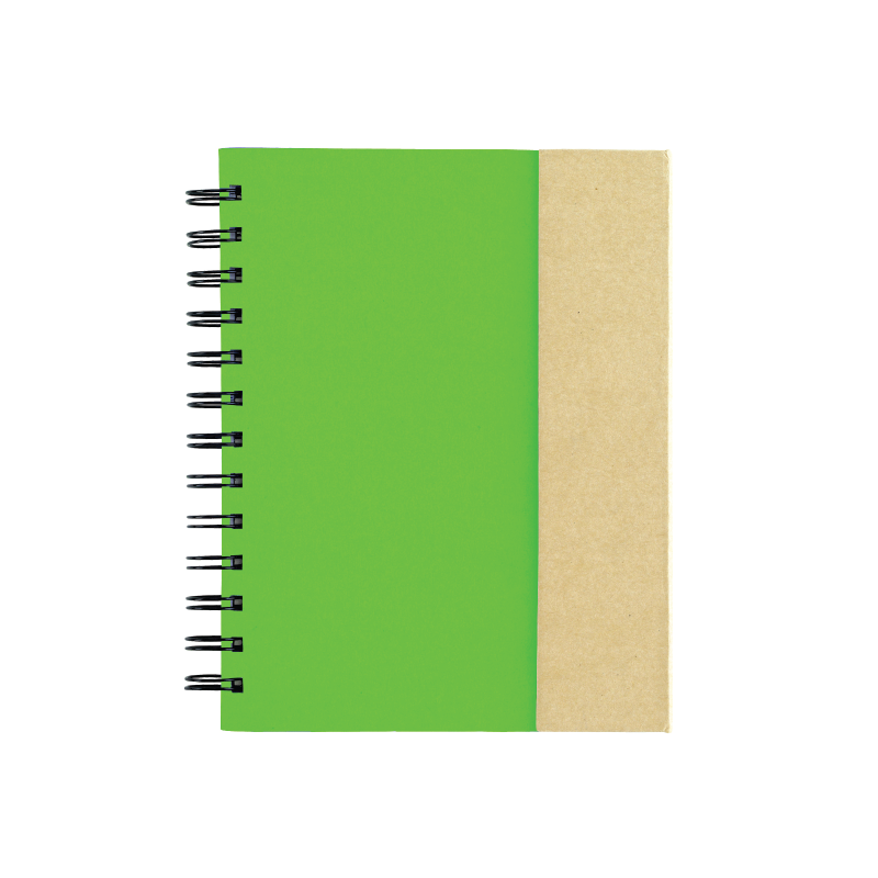 Eco Spiral Notebook with Sticky Notes