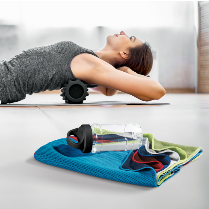 Bottle with Polyester Sports Towel